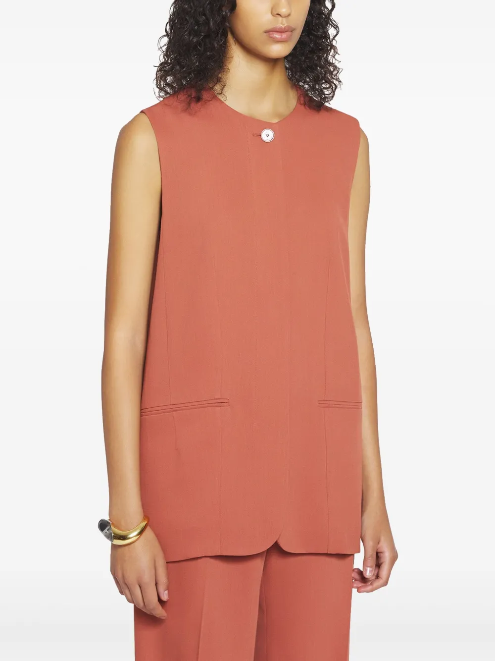 Lanvin Gilet met ronde hals Oranje