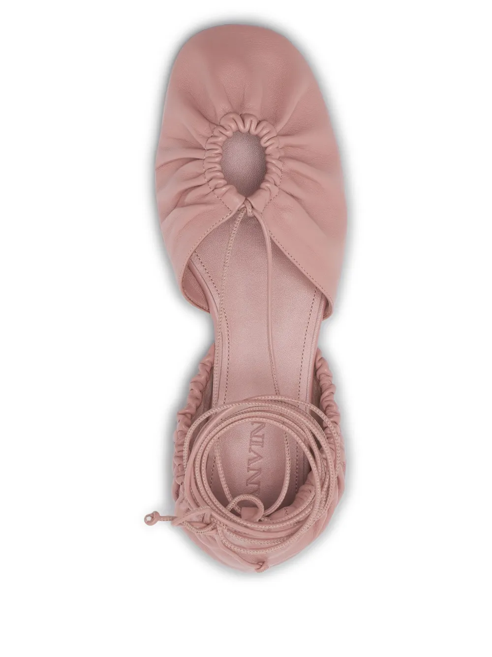 Lanvin leather ballerina shoes Pink