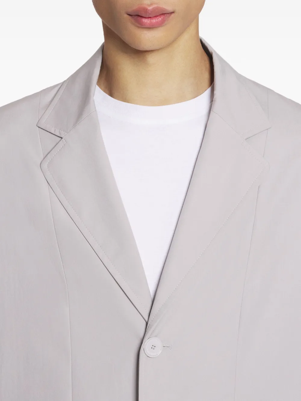 Lanvin Blazer met enkele rij knopen Grijs