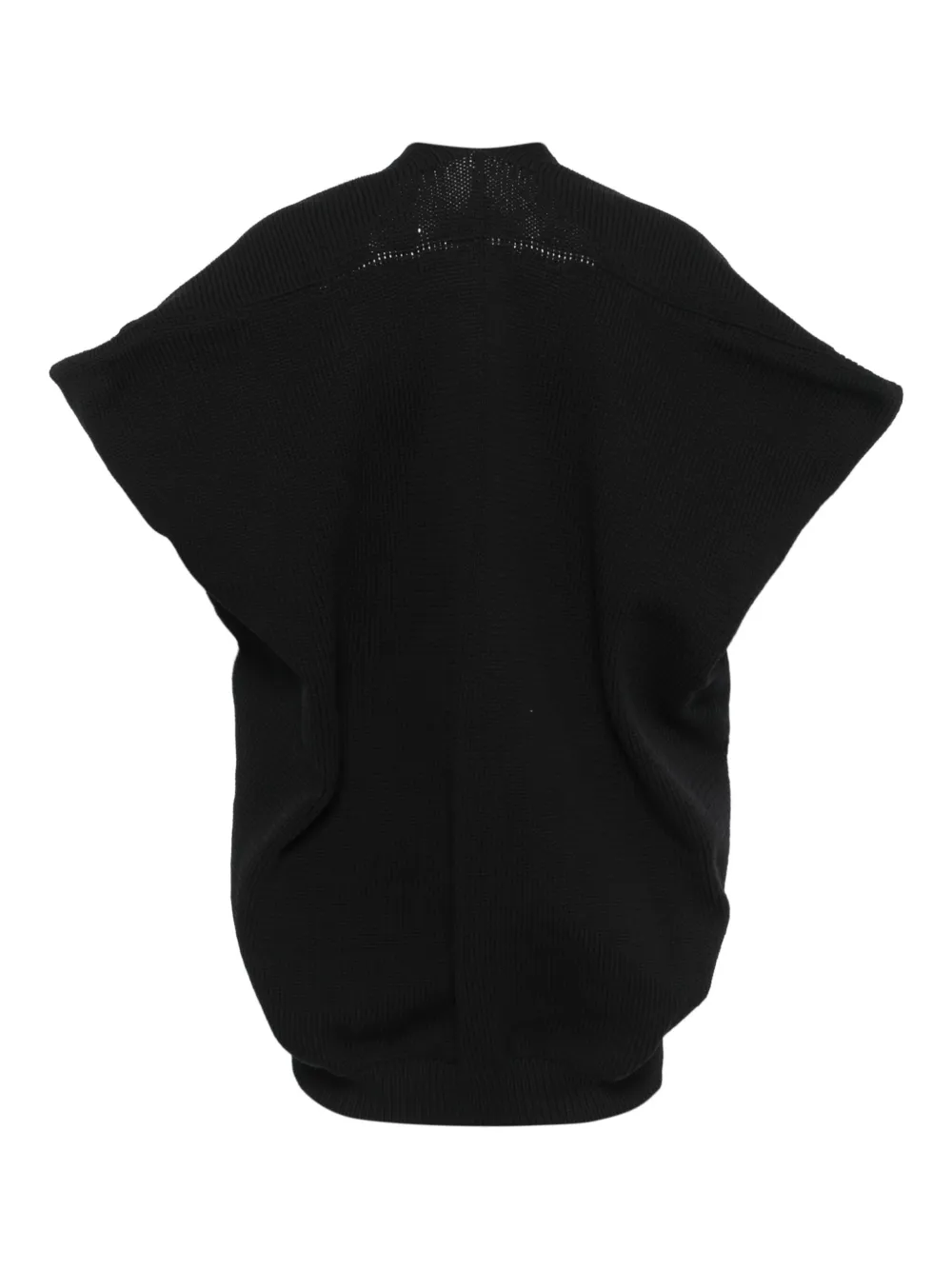 Comme Des Garçons waffle-knit vest - Zwart