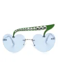 Monnalisa geometric-frame sunglasses - Blue
