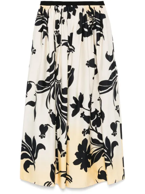 CO.GO falda larga con estampado floral