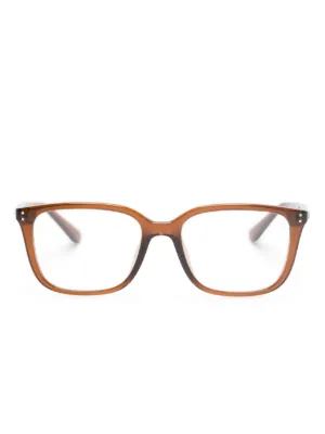 Ray-Ban ブラウン・トータス ファッションメガネ Ray-Ban トータスシェル スクエア眼鏡フレーム | ブラウン | FARFETCH JP
