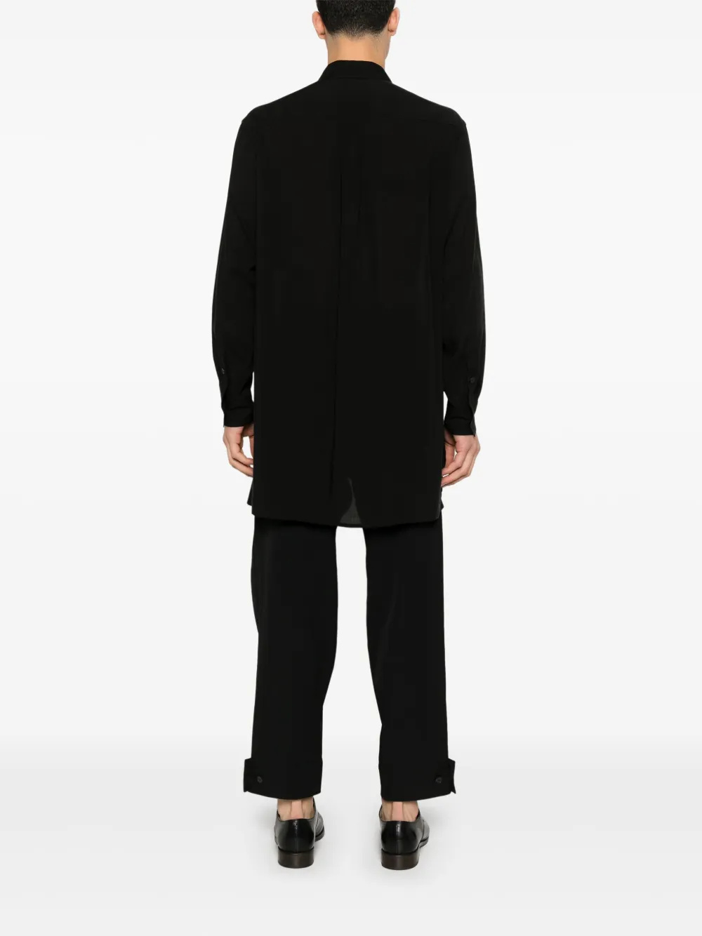 Yohji Yamamoto Slim-fit overhemd Zwart