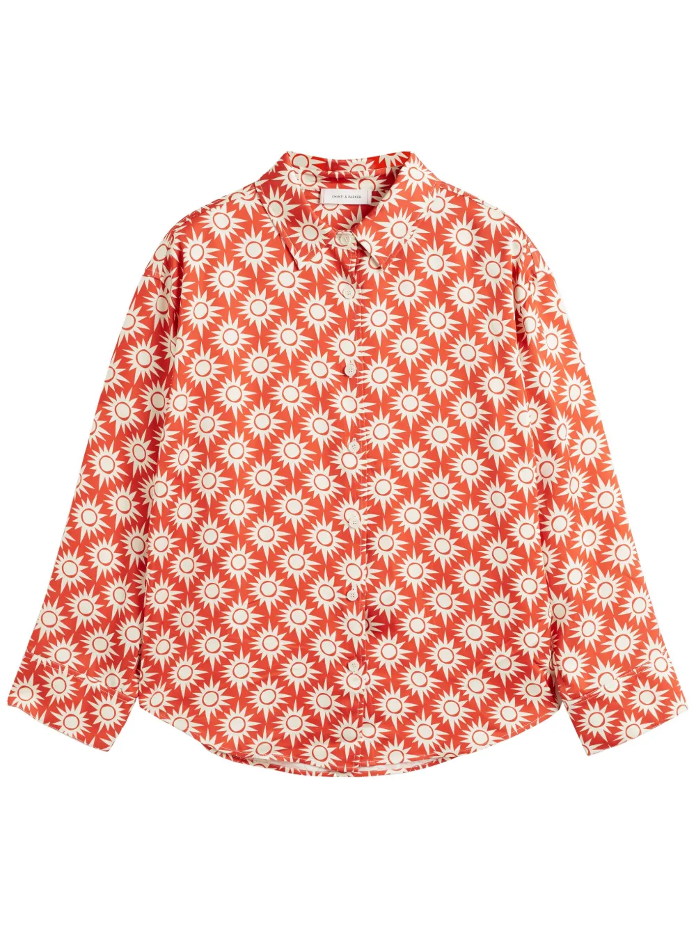 Chinti & Parker top de pijama Paradise en colaboración con Laura Whitmore | naranja | Image 1