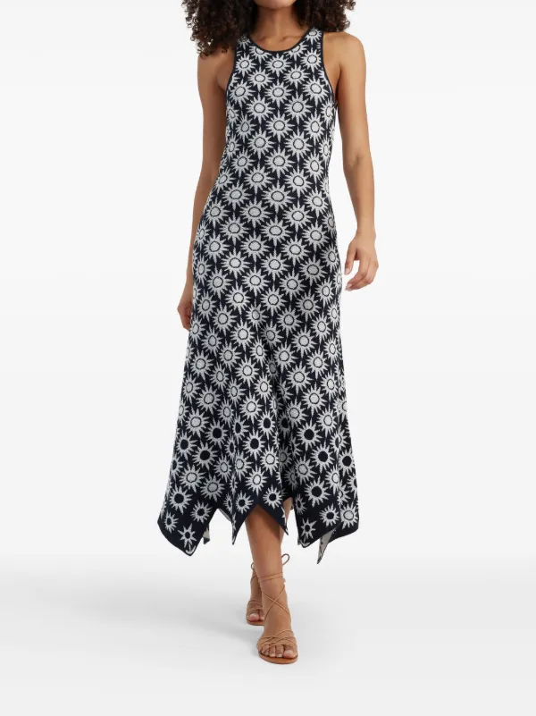 Chinti & Parker x Laura Whitmore Sunflower Dress | Black | FARFETCH