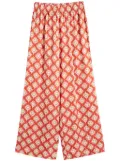 Chinti & Parker x Laura Whitmore printed trousers - Orange