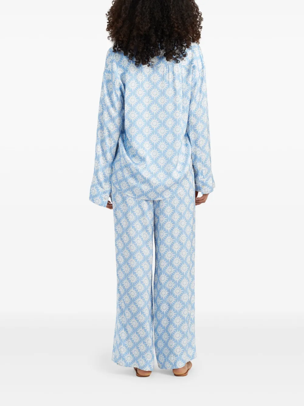 Chinti & Parker x Laura Whitmore broek met print Blauw