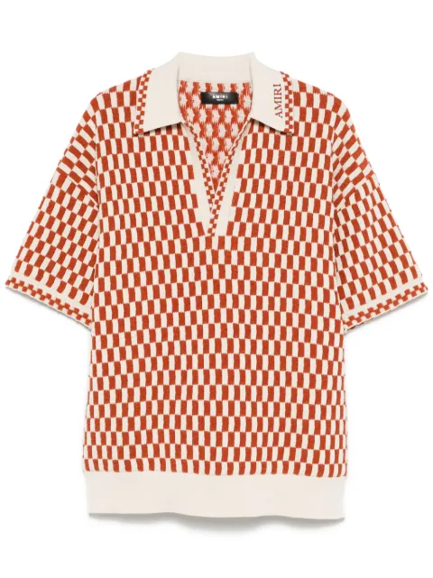 AMIRI checkerboard-knit top