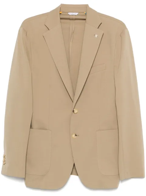 Manuel Ritz brooch-detail blazer