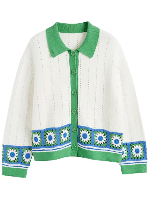 Chinti & Parker camisa tejida de crochet