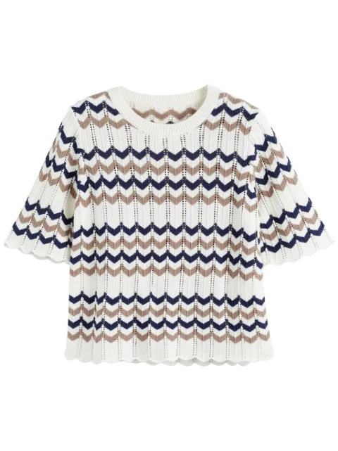 Chinti & Parker chevron-knit top