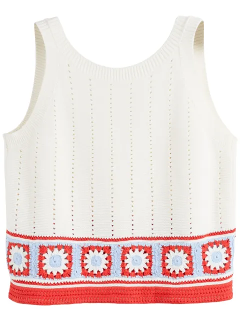 Chinti & Parker crochet-knit top