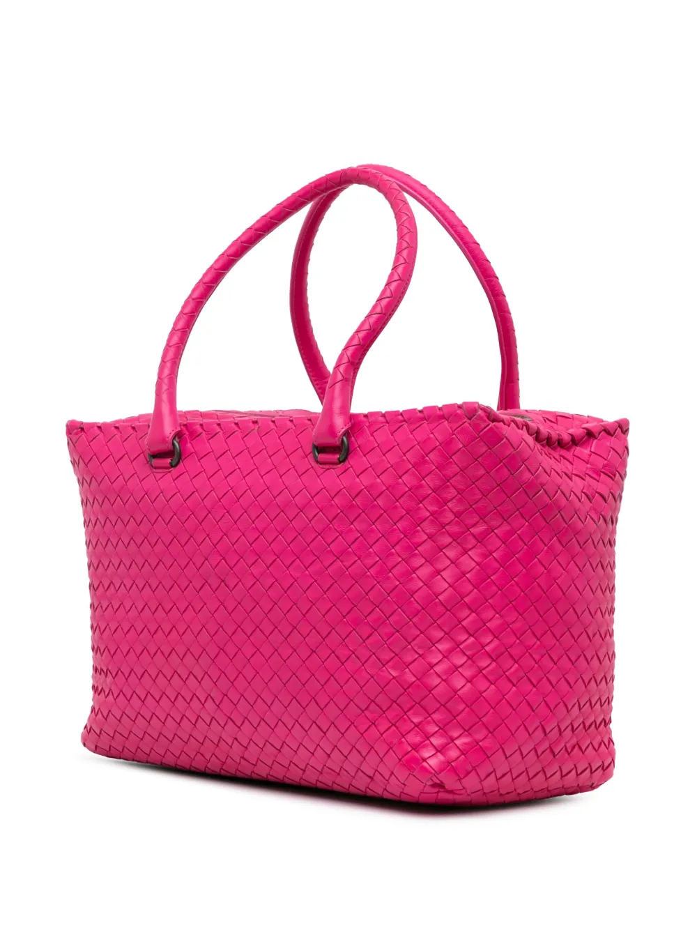 Bottega Veneta Pre-Owned 2012-2024 Nappa Intrecciato Brick shopper - Roze