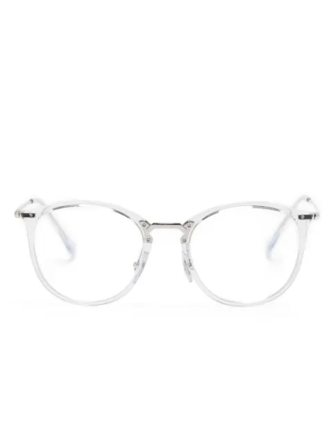 Ray-Ban transparent-frame glasses