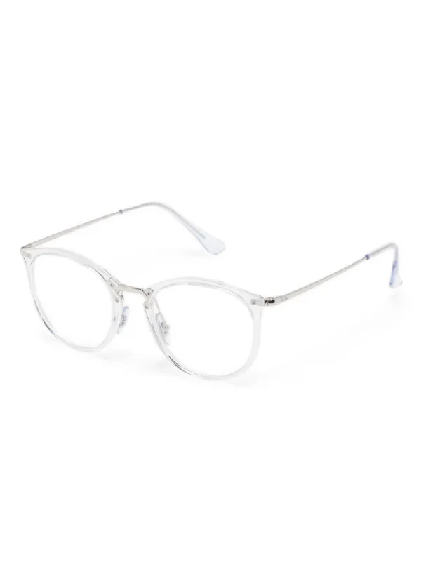 Ray-Ban transparent-frame Glasses White FARFETCH PH