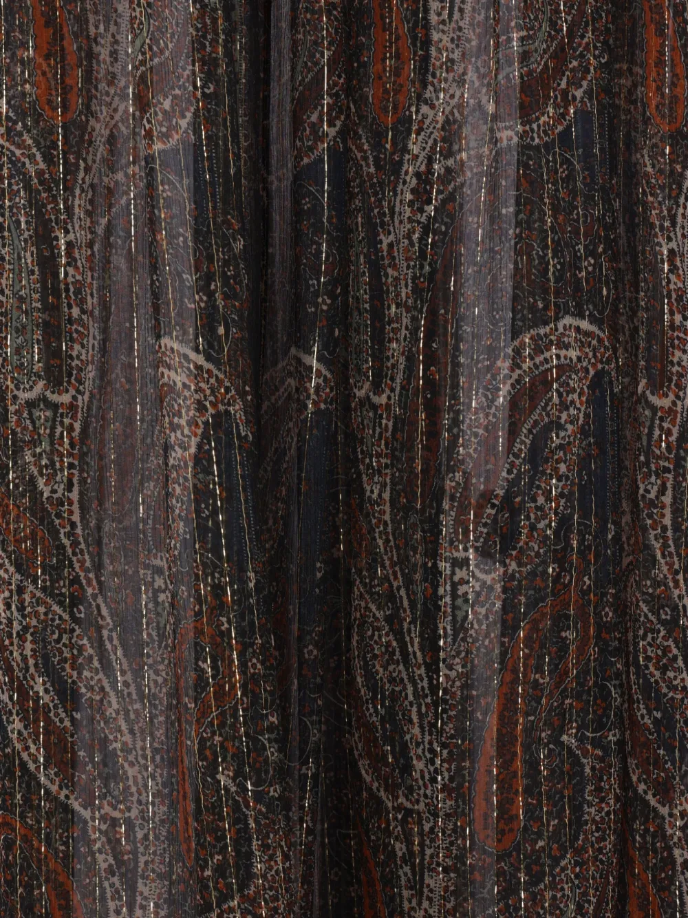 Saint Laurent Jurk met abstract patroon Bruin
