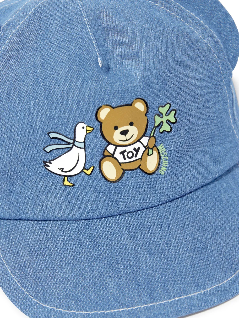 Moschino Kids Pet met beerprint Blauw