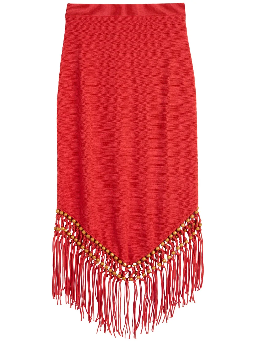 Chinti & Parker falda con mostacillas en colaboración con Laura Whitmore | rojo | Image 1