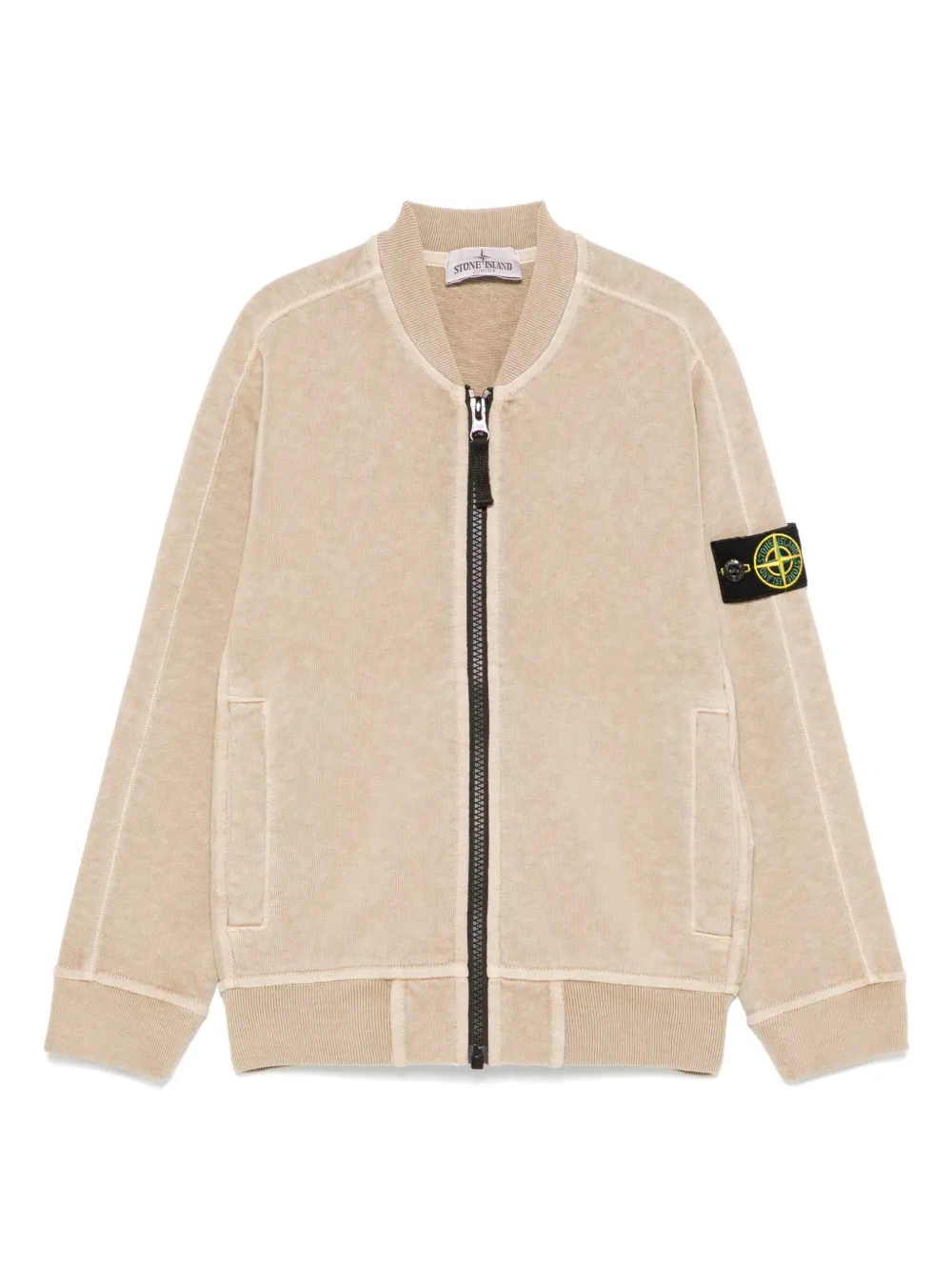 Stone Island Junior Sweater met Compass-logopatch Bruin