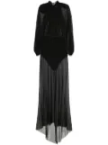 Atu Body Couture point d'esprit maxi skirt set - Black
