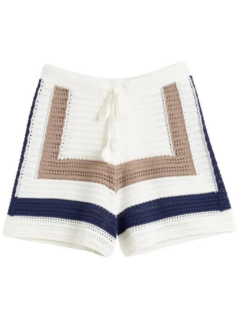 Chinti & Parker shorts de crochet Capri