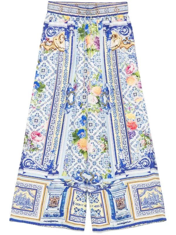 Camilla Wall to Wall Wonders Palazzo Trousers in Blue