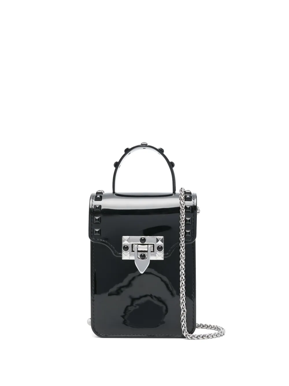 Monnalisa Schoudertas met studs Zwart