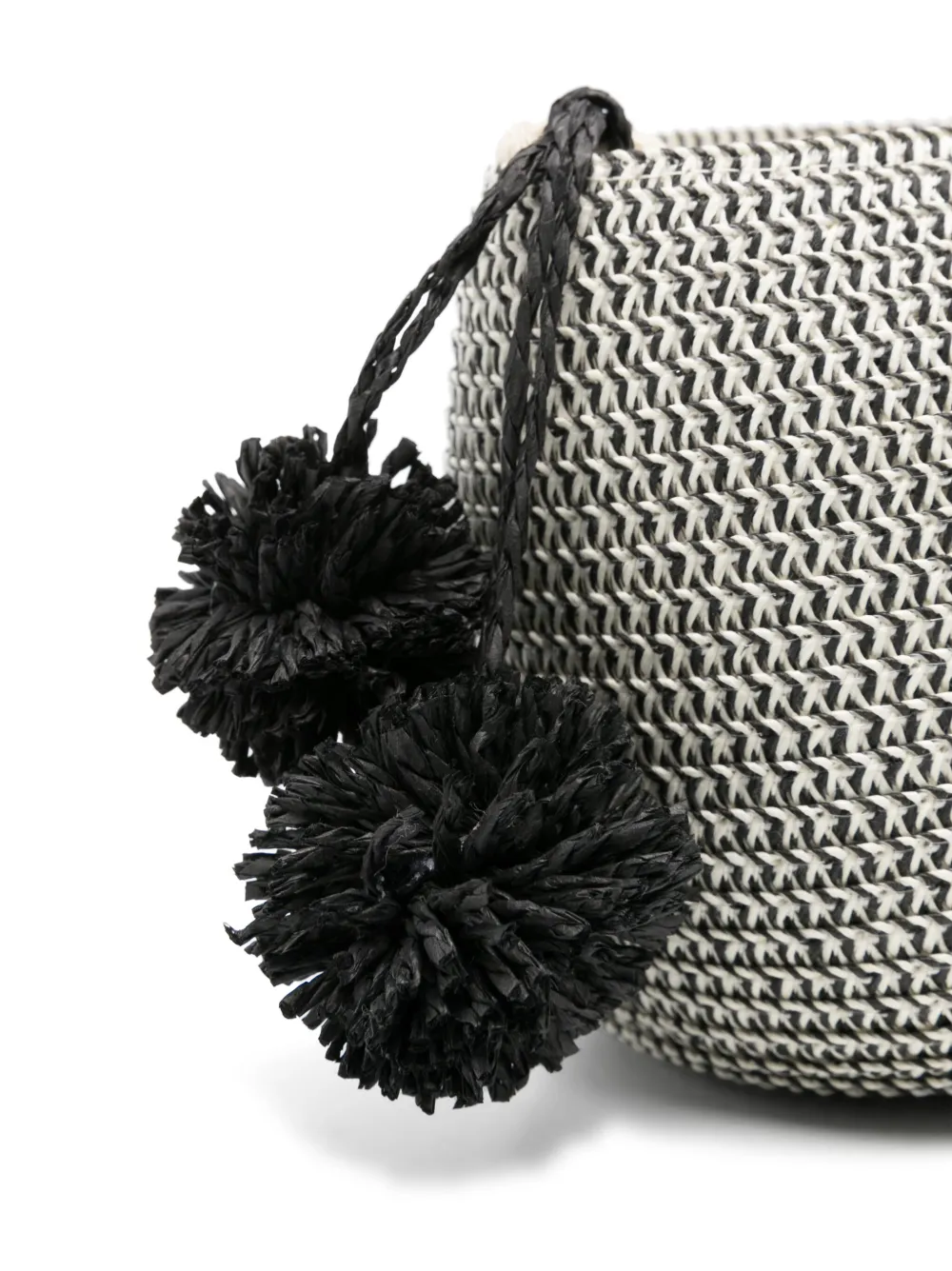 Monnalisa Bucket-tas met geborduurd logo Zwart