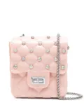 Monnalisa rhinestone-embellished shoulder bag - Pink