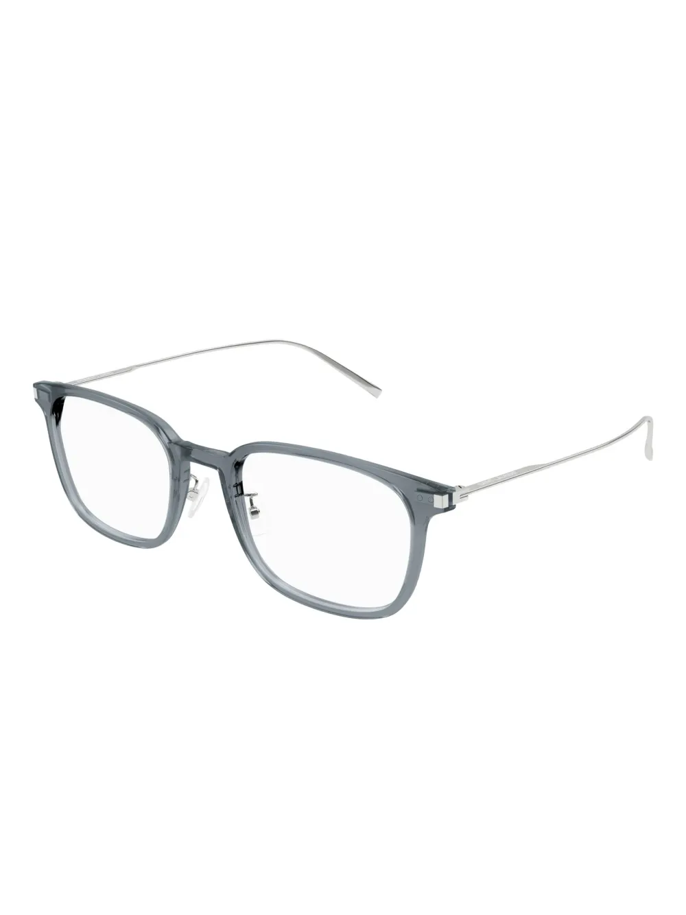 Saint Laurent Bril met vierkant montuur Grijs