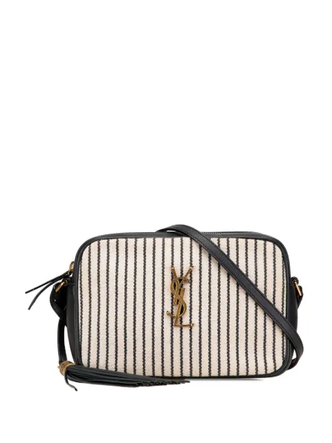 Saint Laurent Pre-Owned 2022 Striped Canvas Monogram Lou Camera Bag crossbody bag