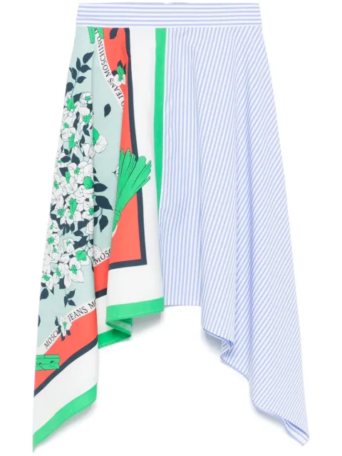 MOSCHINO JEANS mix-print mini skirt