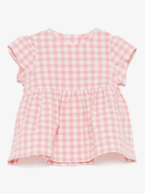 Il Gufo gingham seersucker blouse