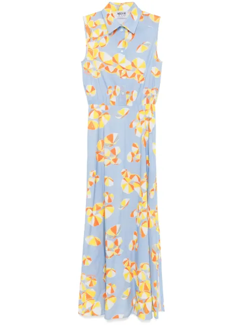 MOSCHINO JEANS umbrella-print maxi dress