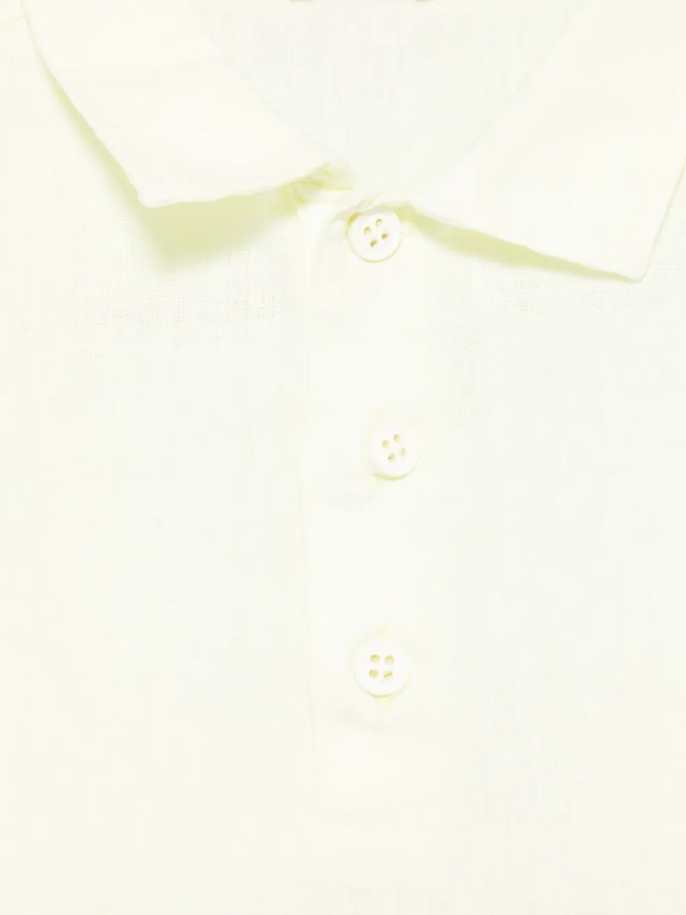 Il Gufo Linnen poloshirt Geel