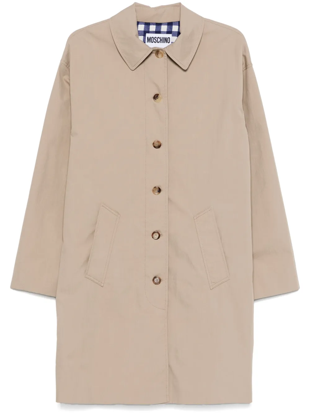 Moschino Jas met klassieke kraag Beige