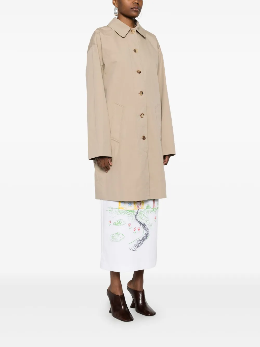 Moschino Jas met klassieke kraag Beige