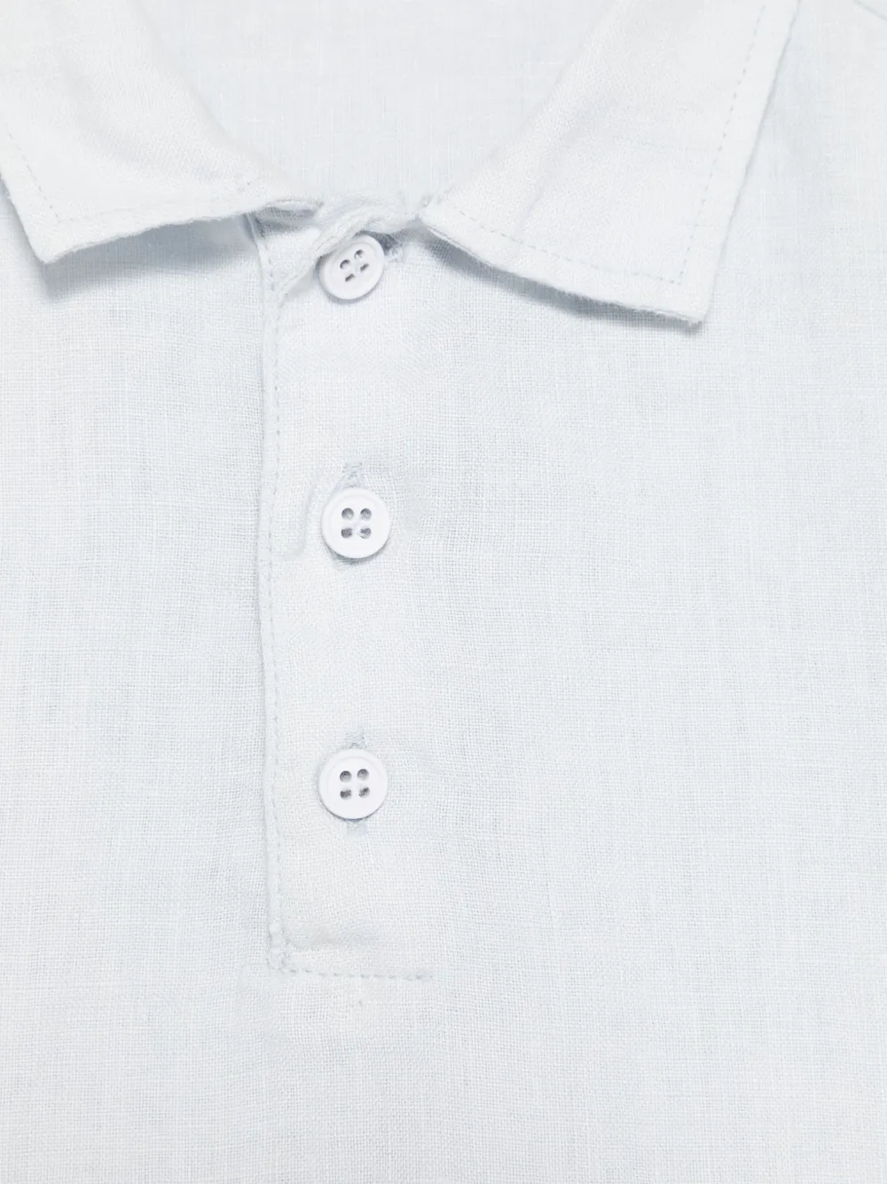 Il Gufo Linnen poloshirt Blauw