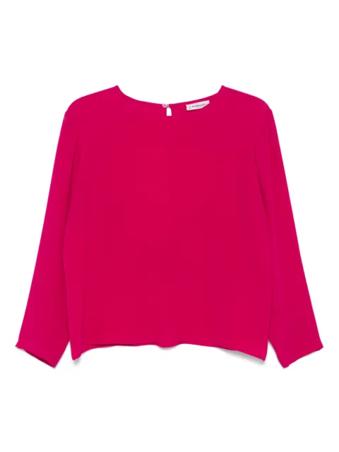 Saint Laurent Pre-Owned blusa de seda 1970