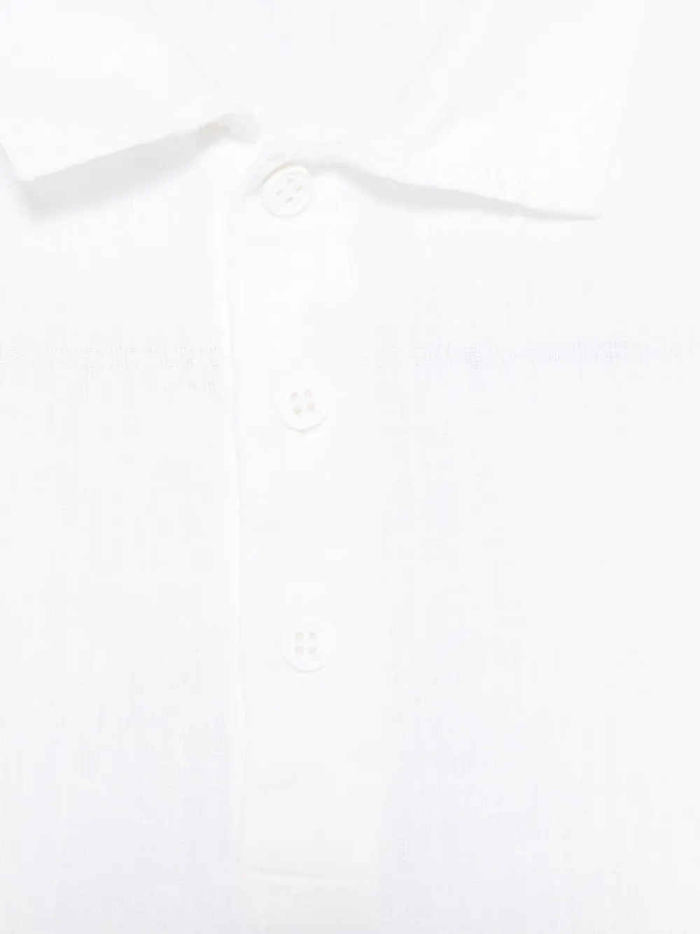 Il Gufo Linnen poloshirt Wit