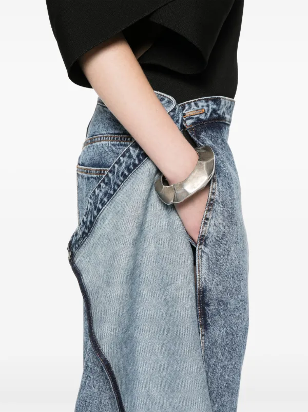 デニム・ジーパン ALAIA FW25 Jeans (AA9P1215D005B 523) ALAÏA High Waisted Round Jeans in Denim | ALAÏA US