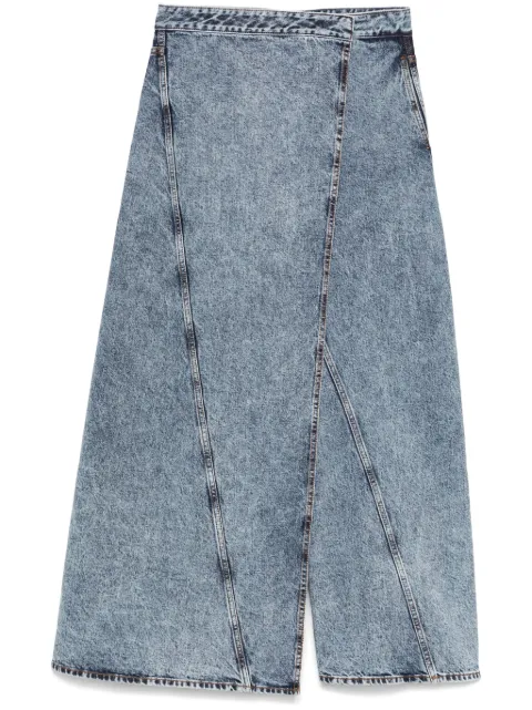 Alaïa wrap wide-leg jeans 