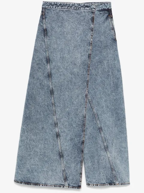 Alaïa wrap wide-leg jeans