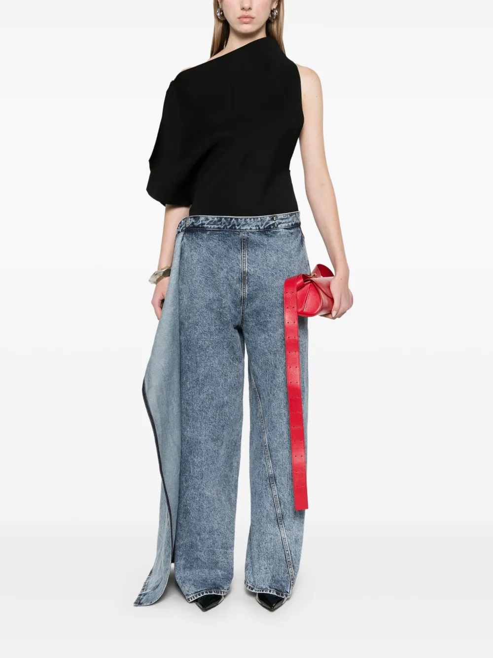 Alaïa wrap wide-leg jeans | Wide-Leg Jeans | Image 2