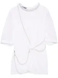 Moschino faux pearl-detail T-shirt - White