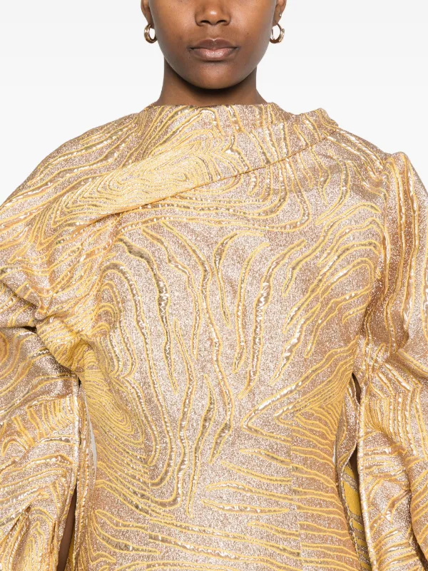 Cult Gaia Brandy Mini Dress | Gold | FARFETCH