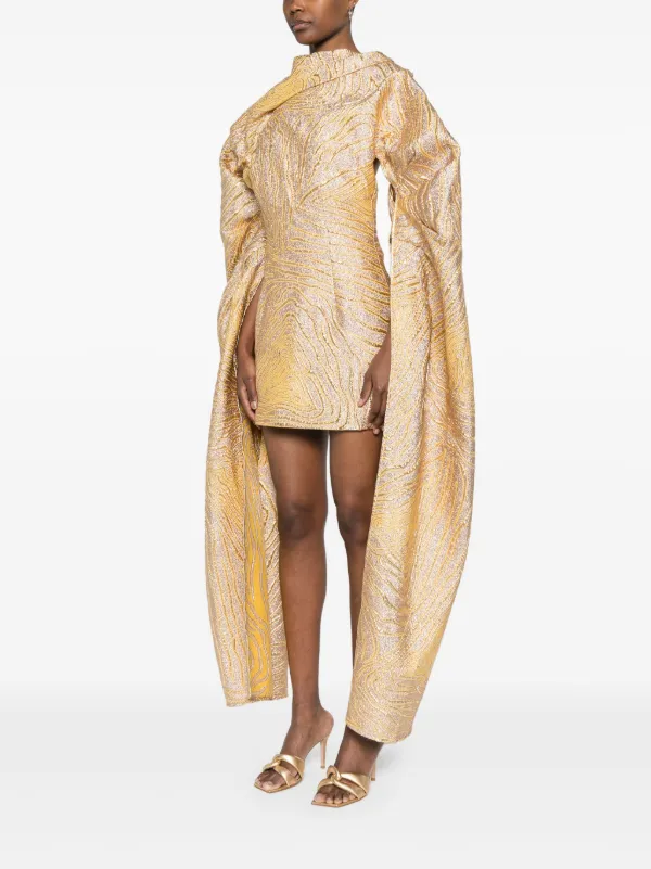 Cult Gaia - Brandy Dress - Gold Multi Cult Gaia - Brandy Dress - Gold Multi