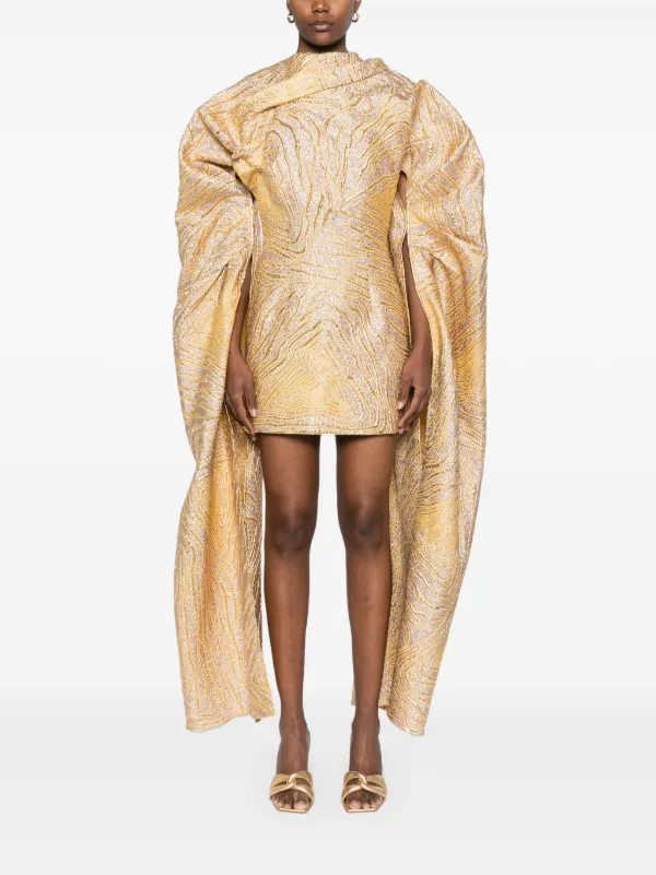 Cult Gaia Brandy Mini Dress | Gold | FARFETCH
