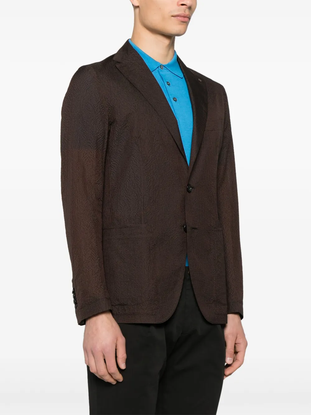Tagliatore Blazer met textuur Bruin
